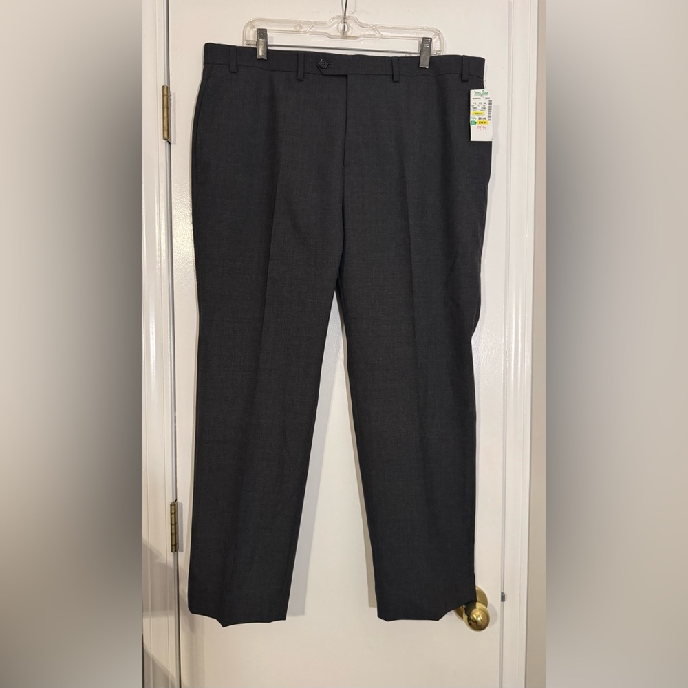 NWT Men’s Ralph Lauren dress slack’s Classic Gray Trousers flat front pants